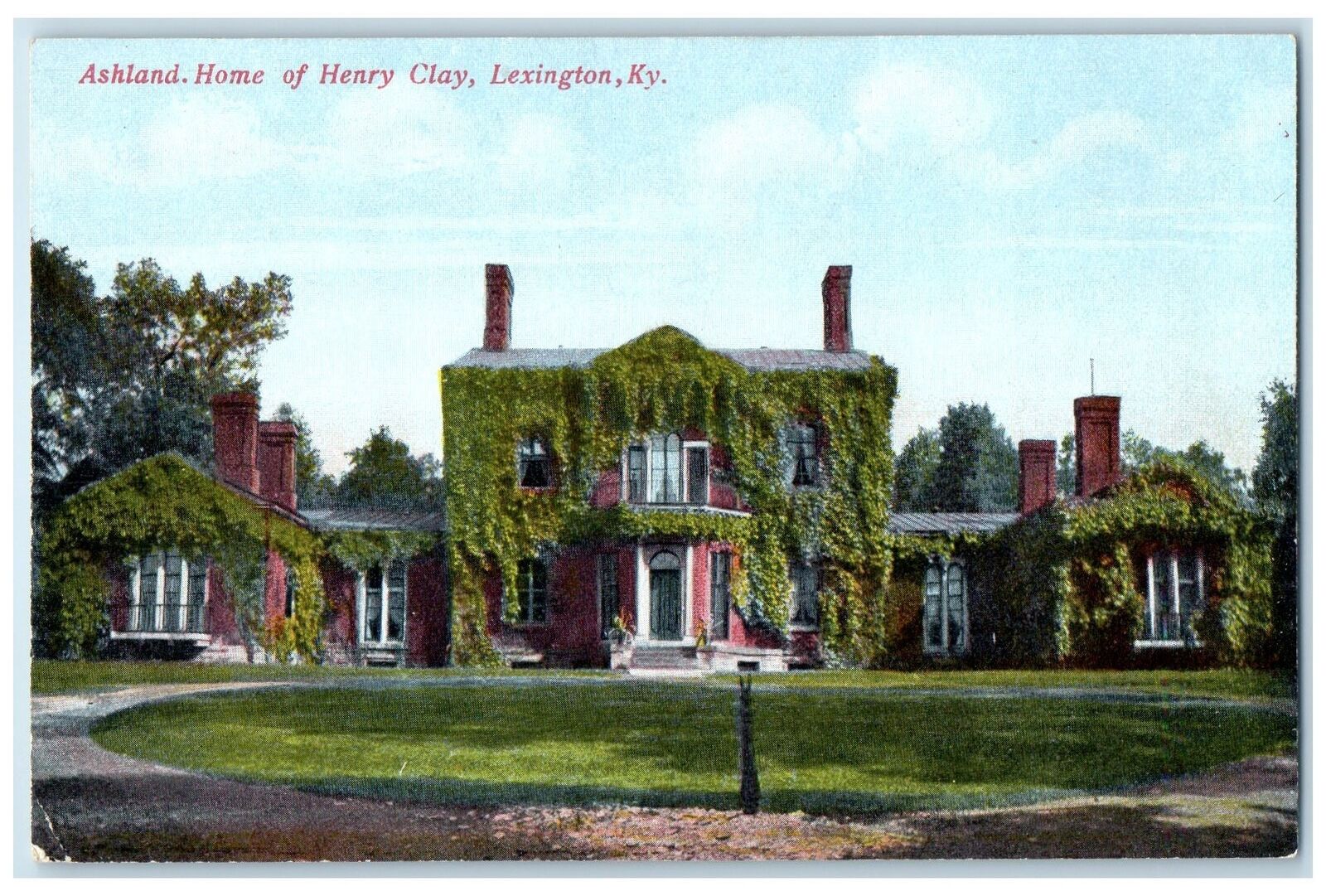 c1910's Ashland Home Of Henry Clay Exterior Lexington Kentucky Unposted Postcard