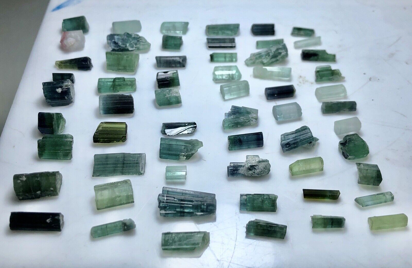 142 Carat (lot) Beautiful Bi Color Tourmaline Crystals From Afghanistan