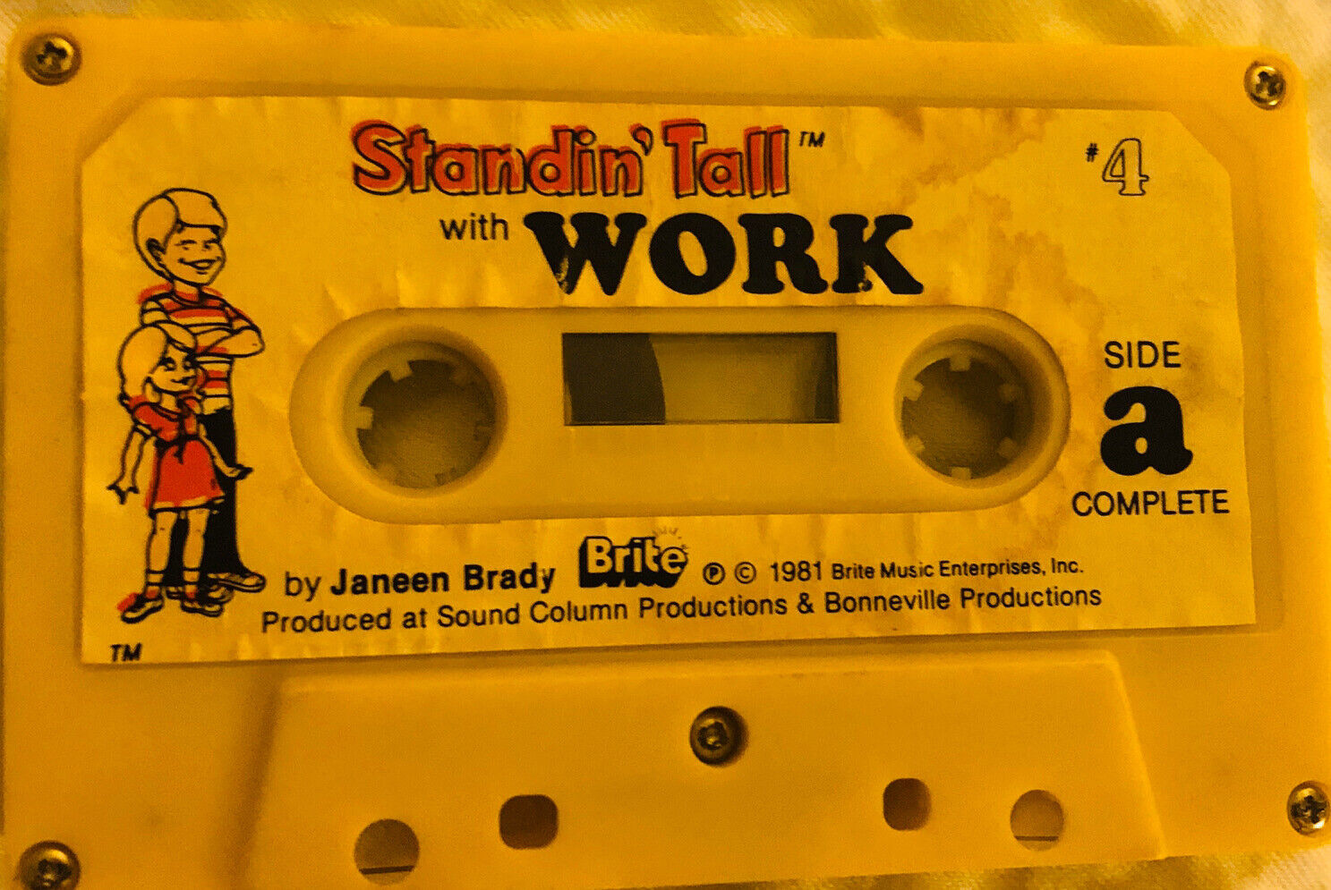 Vintage Standin’ Tall Work Children’s Cassette Tapes