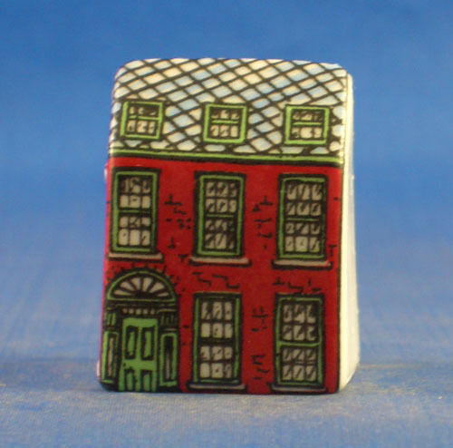 Birchcroft Miniature House Shaped Thimble -- Red House