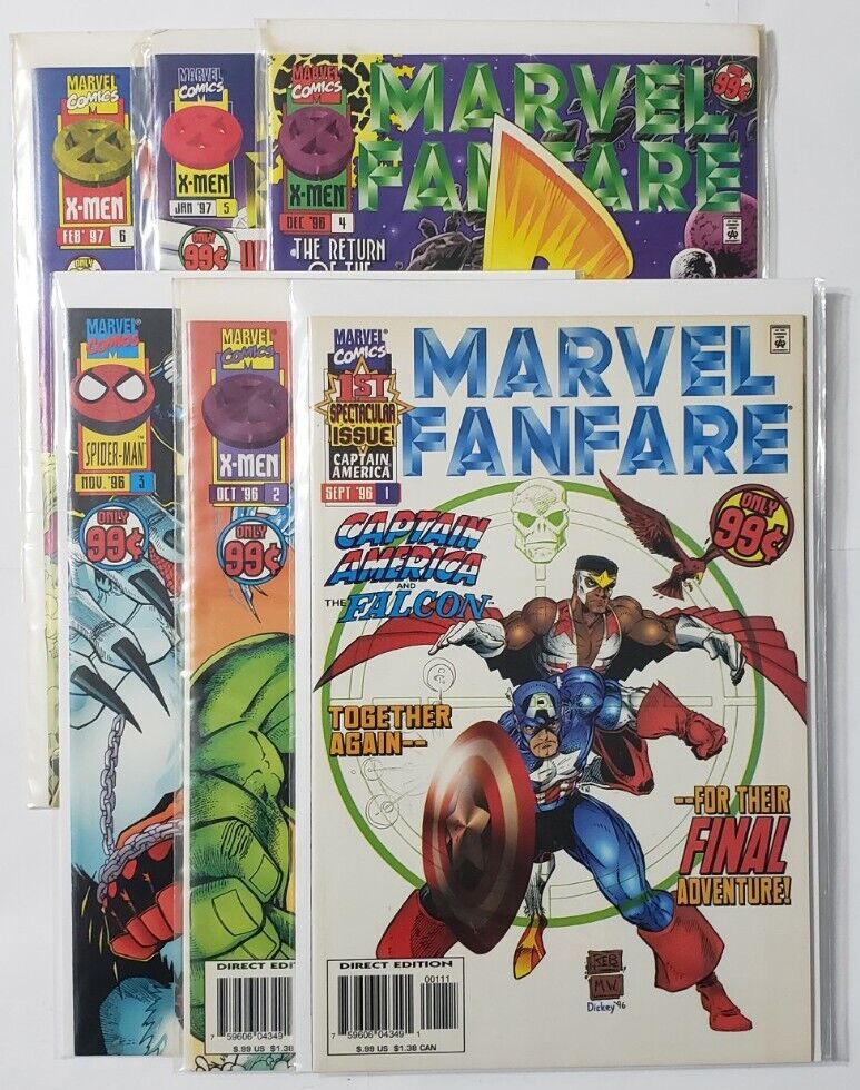 Marvel Fanfare (1996) #1-6, Complete Six Issue Series, F-VF