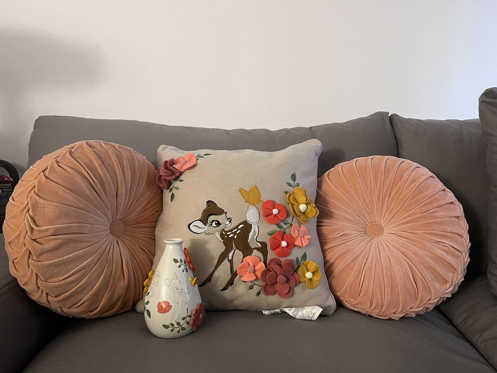 Disneys Bambi Pillow And Vase
