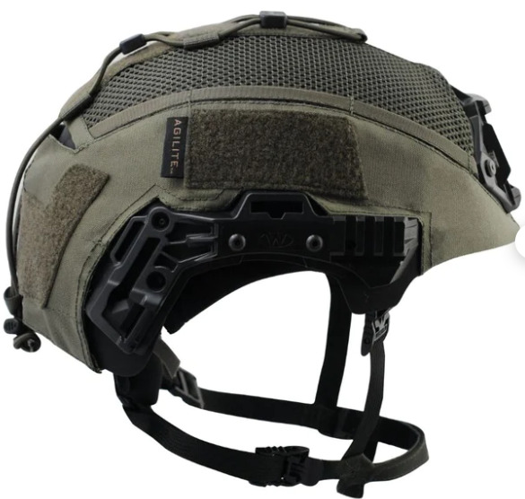 Agilite Helmet Cover Team Wendy EXFIL BUMP Carbon, ranger green, Size 2 (L/XL)