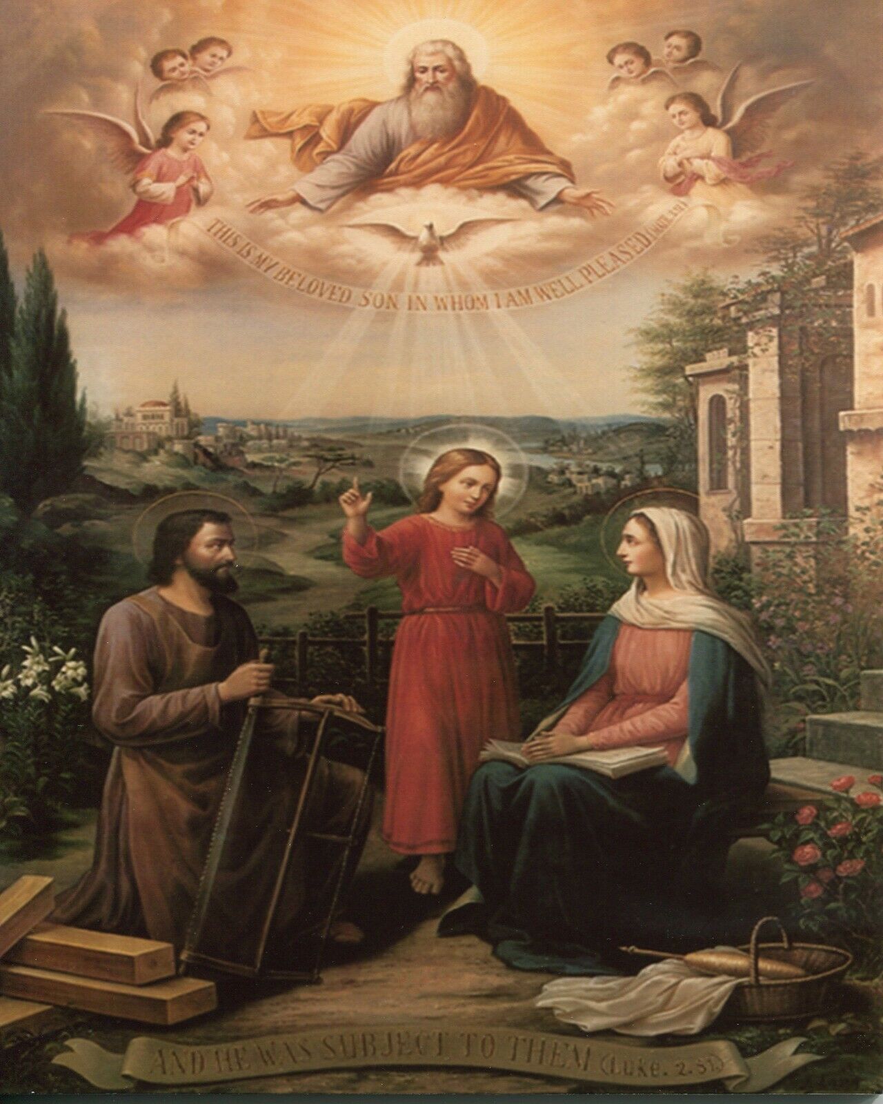 Catholic print picture  -  HOLY FAMILY 8  -  8\