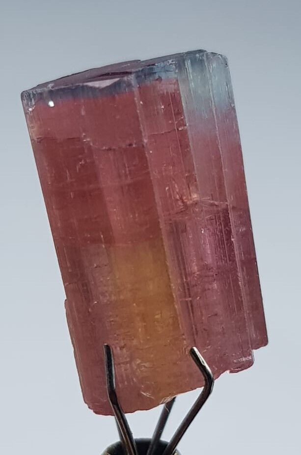 Tri Color Charming Unique Shape Tourmaline 12.35 ct Natural Crystal Afghani