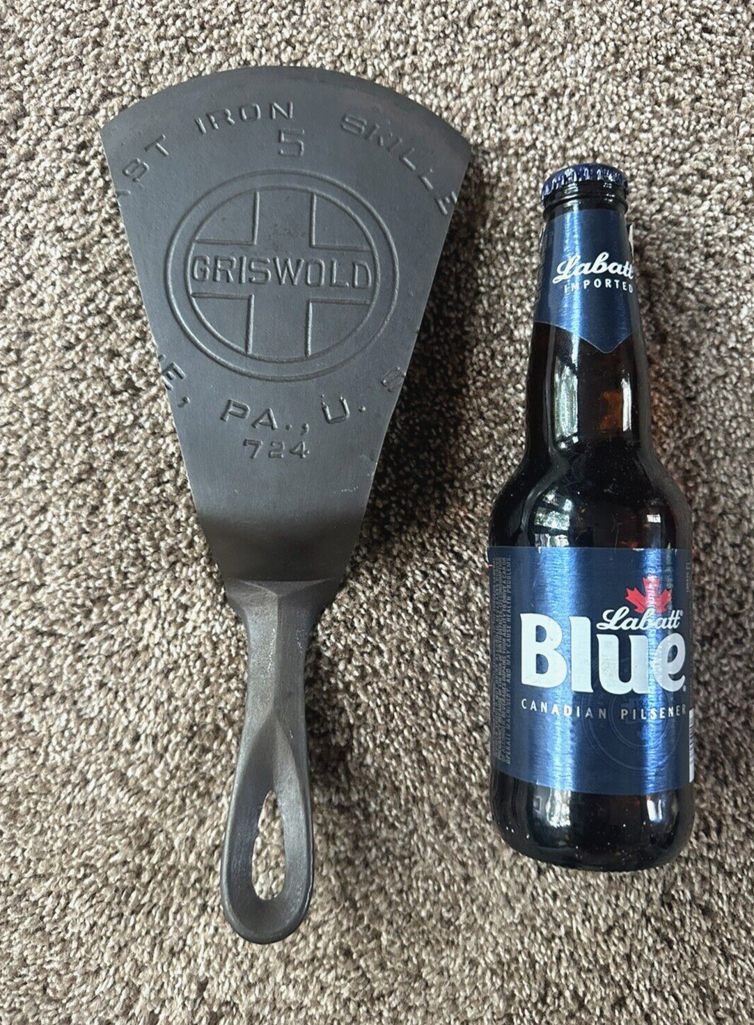 Vintage Griswold Cast Iron SPATULA Size #5 Skillet Kitchen, Grill Tool Erie, Pa