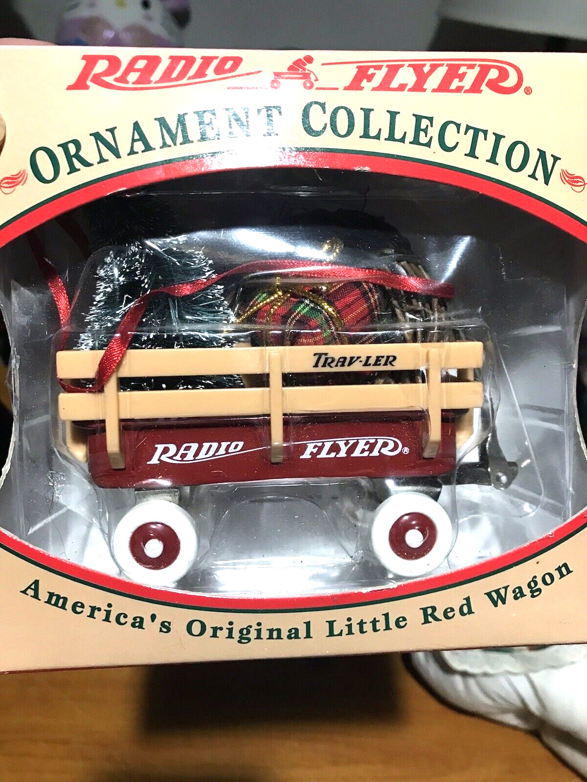 Radio Flyer Ornament 1997 Collection America\'s Orig. Little Red Wagon #104 VTG