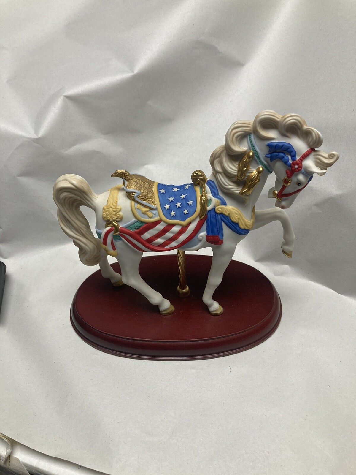 1991 Lenox Pride of America Carousel Horse Porcelain Figurine