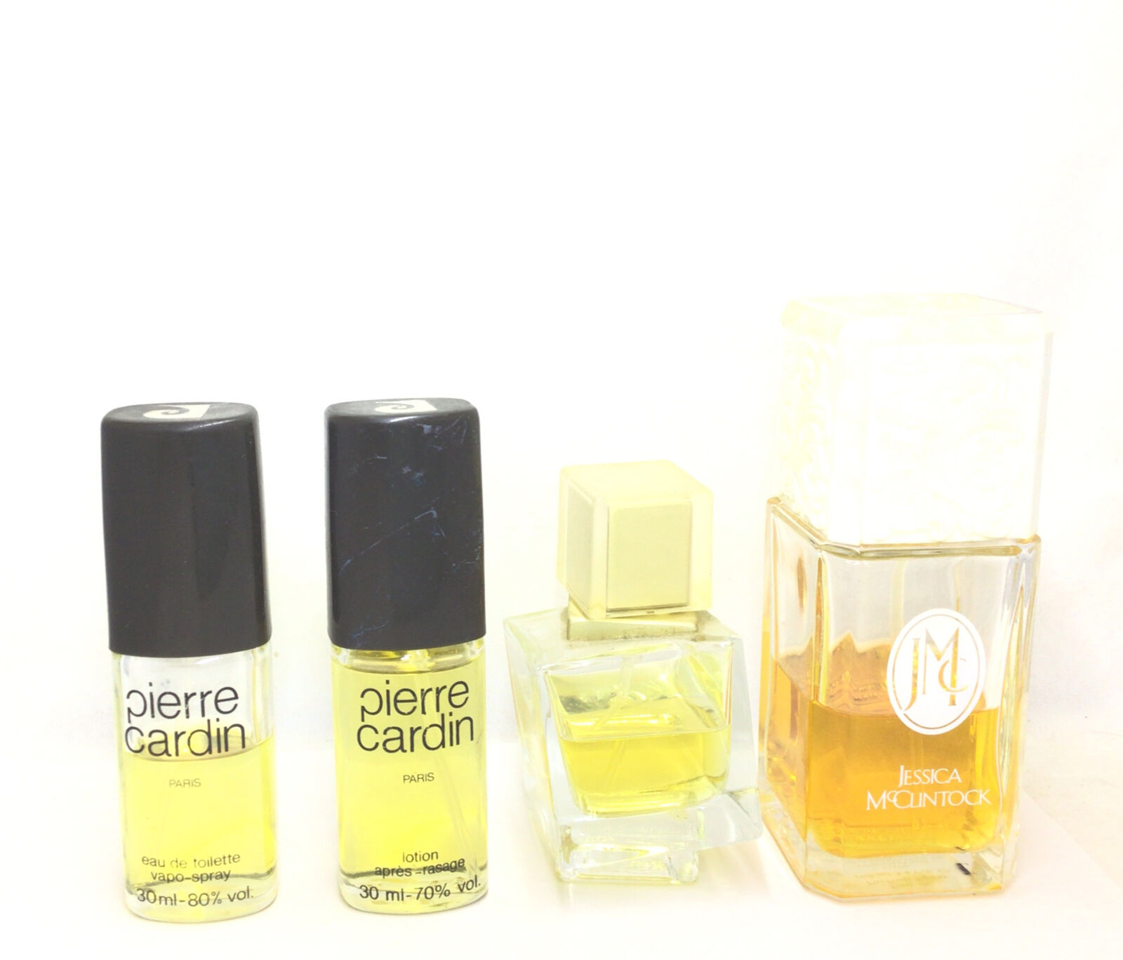 LOT of 4pcs Perfumes Pierre Cardin, Jessica Mcclintock, V'e Versace EDP