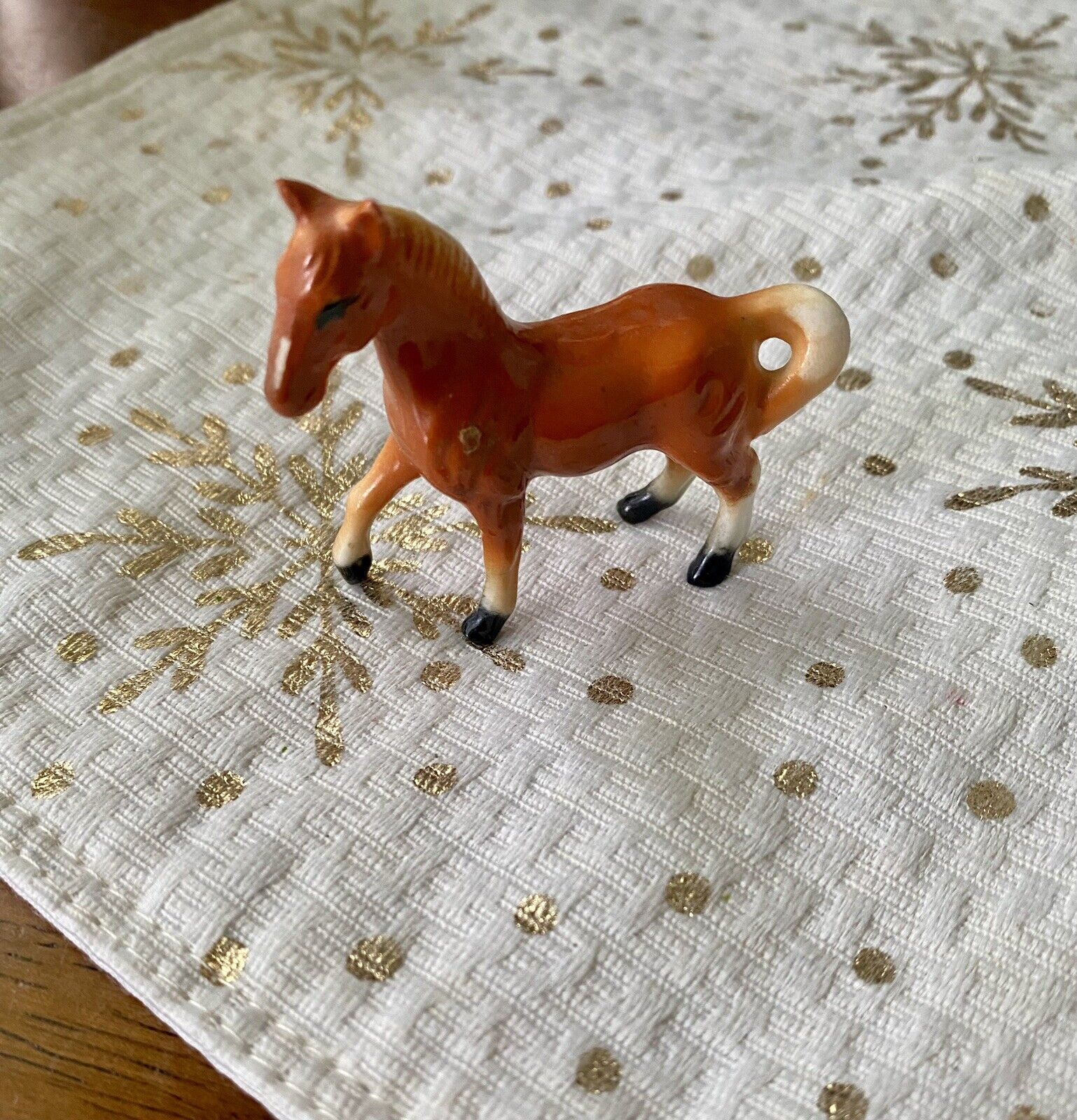 Horse Small Orange Vintage