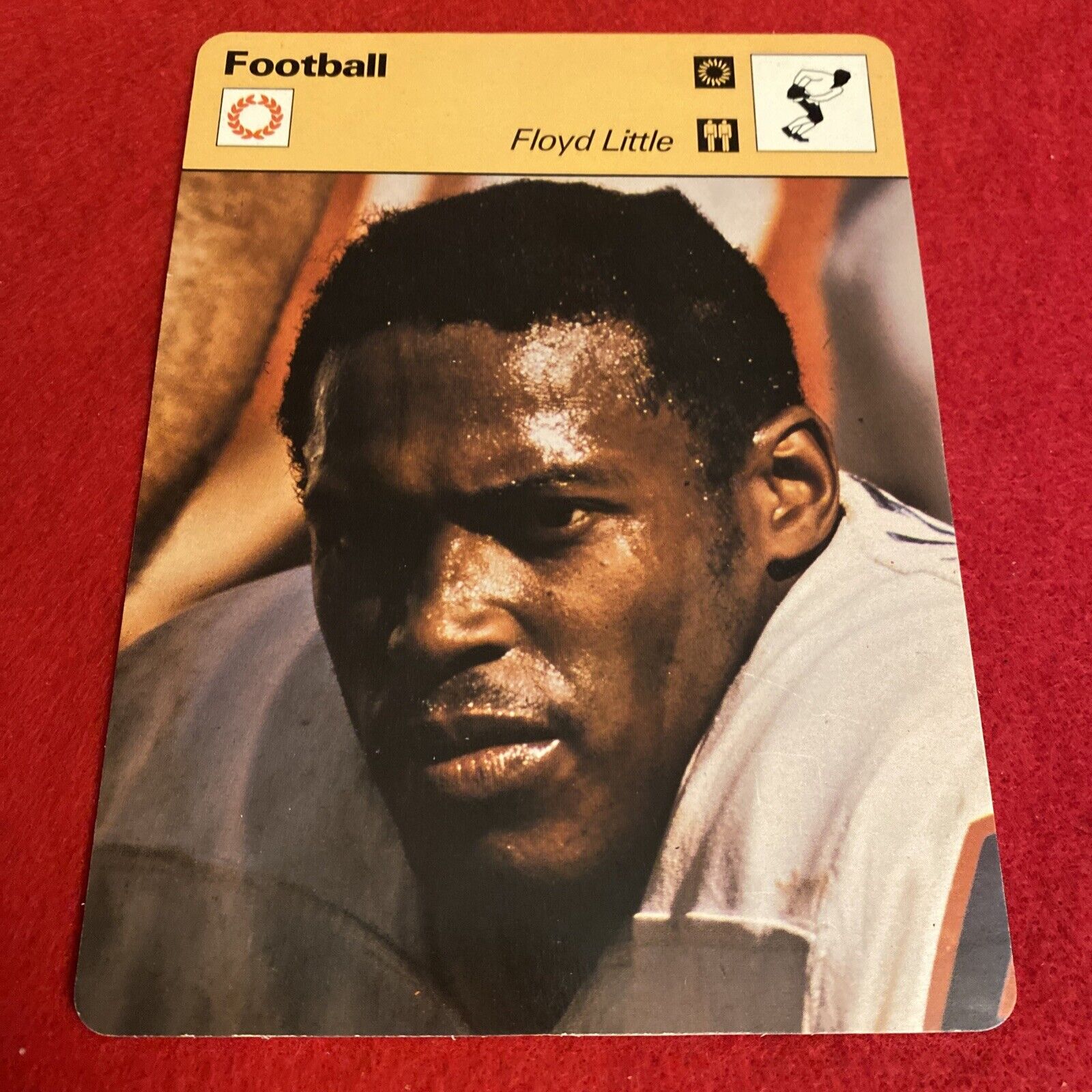 1977-79 Floyd Little Sportscaster Card #64.19 Football