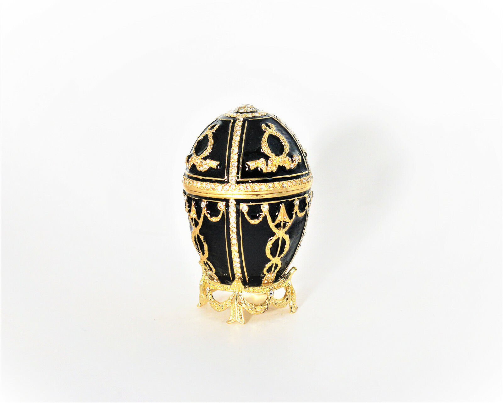 Russian Faberge Black Box-Egg \