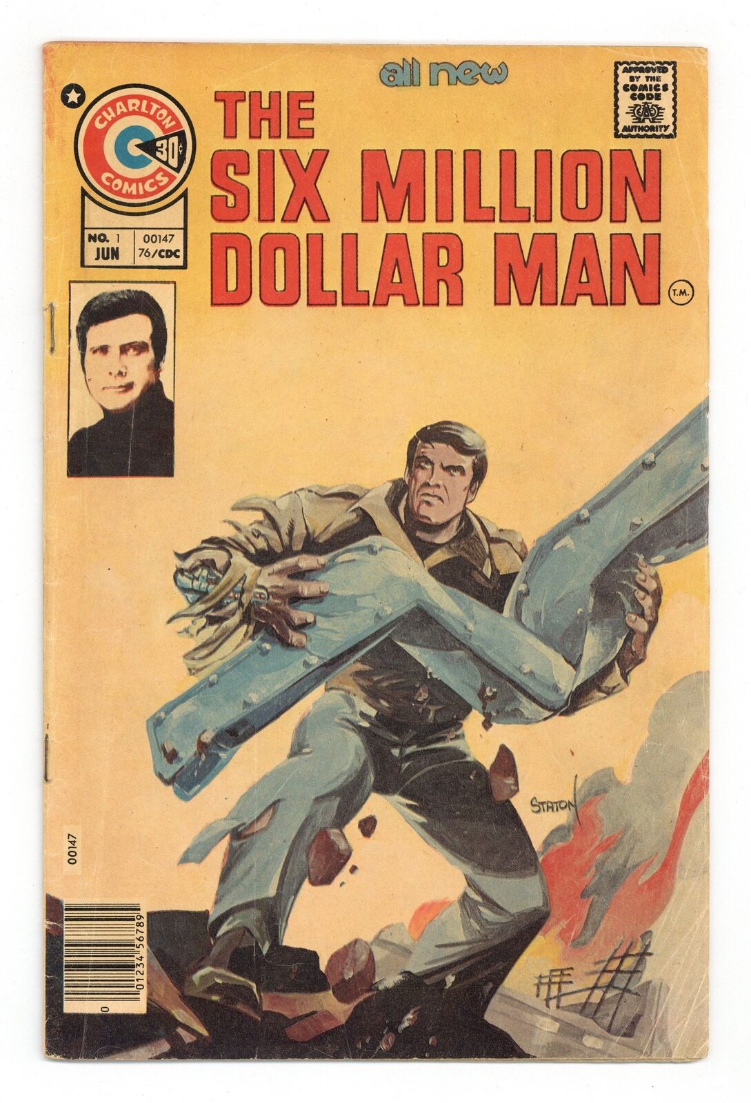 Six Million Dollar Man #1 GD/VG 3.0 1976 comic