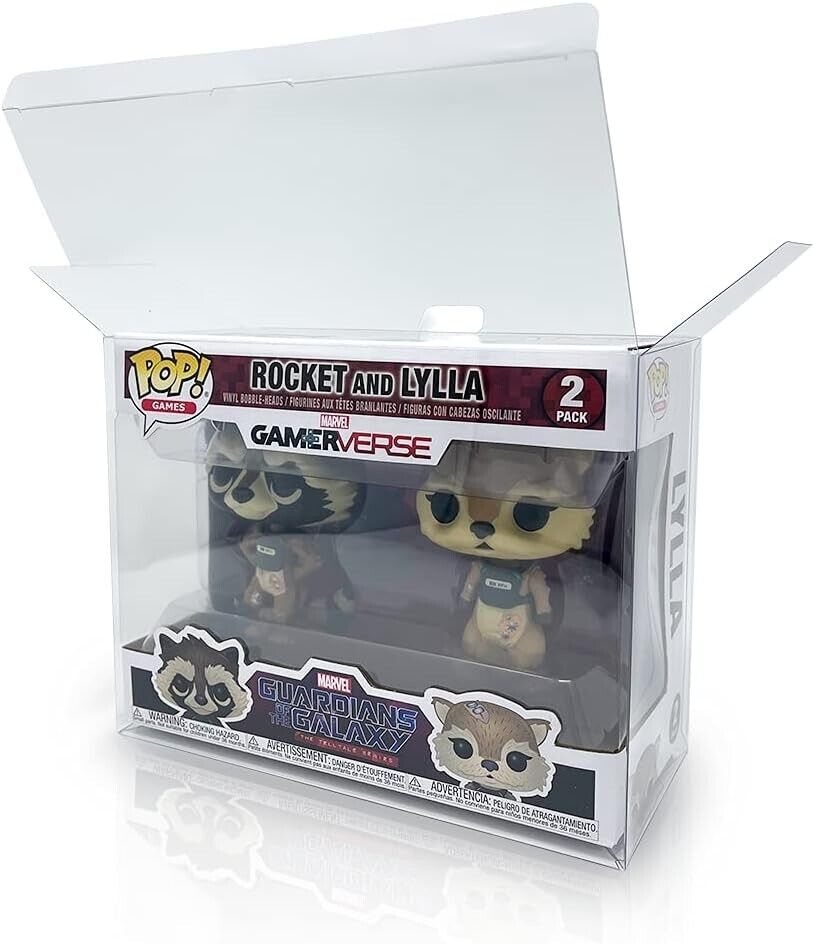 Lot 4 Pop Protector For 2-Pack Funko POP Figures