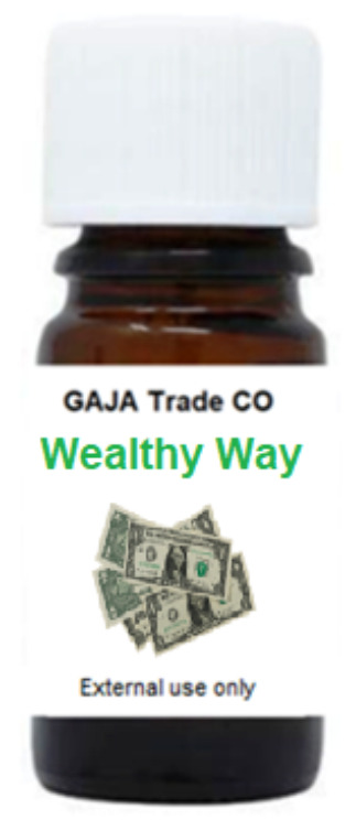 10 mL Wealthy Way Oil - Attracts Money, Wealth, Prosperity (Sealed)