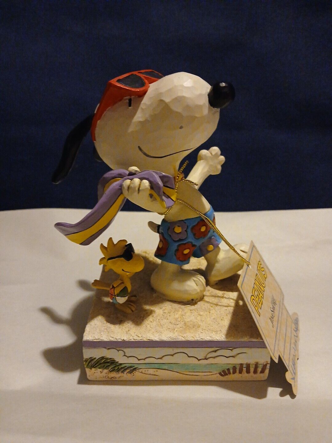NEW-Jim Shore Peanuts: Snoopy & Woodstock At The Beach Figurine-- Summertime 