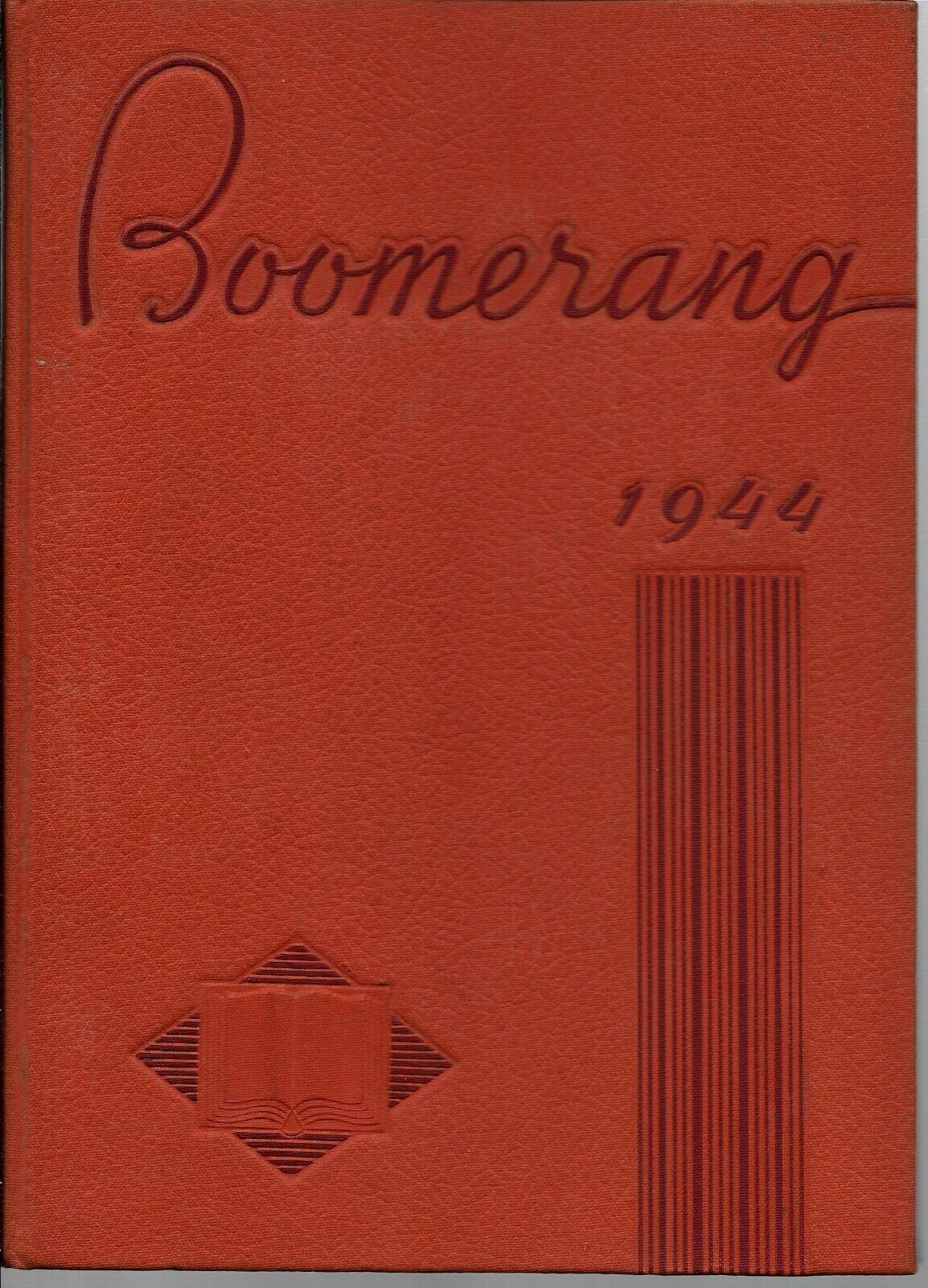 1944 Holland MI High School Yearbook - BOOMERANG - WWII Themes