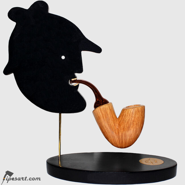 LUXURY SMOOTH REVERSE CALABASH SMOKING PIPE KIT- BY ITALIAN MASTER SAURO-UNIQUE 