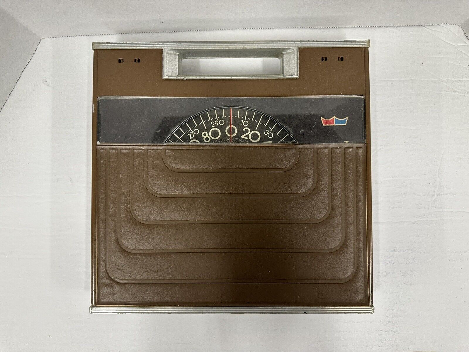 Vintage Bath Scale Brown Sears Working 1960s 1970s Square Mid Century