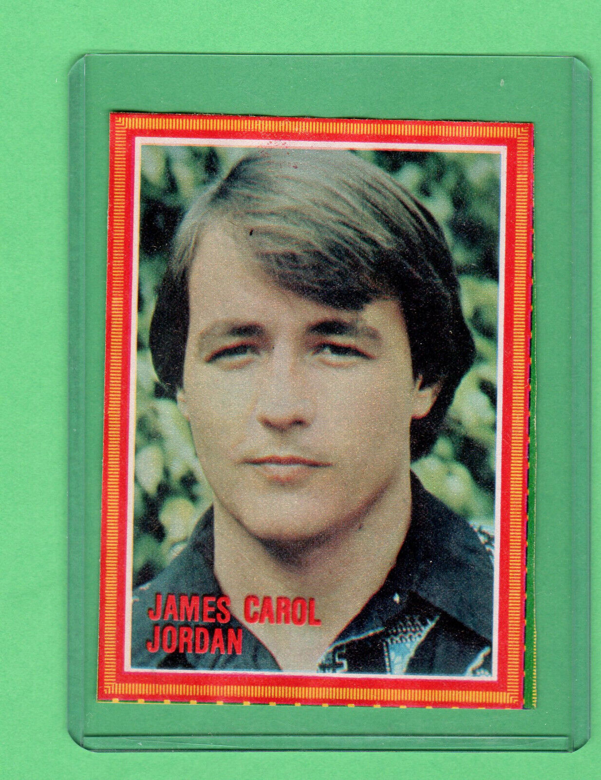 James Carroll Jordan 1970's  Super Pop Libro T.v. Card  Rare 