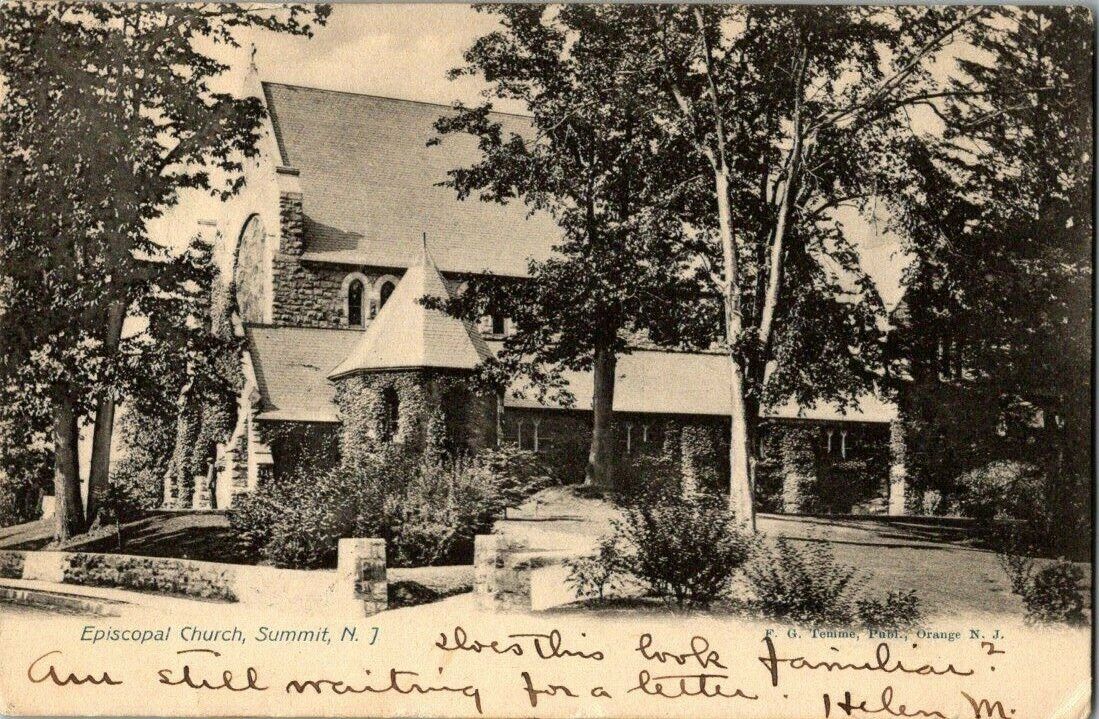 1906. EPISCOPAL CHURCH. SUMMIT, NJ POSTCARD q9