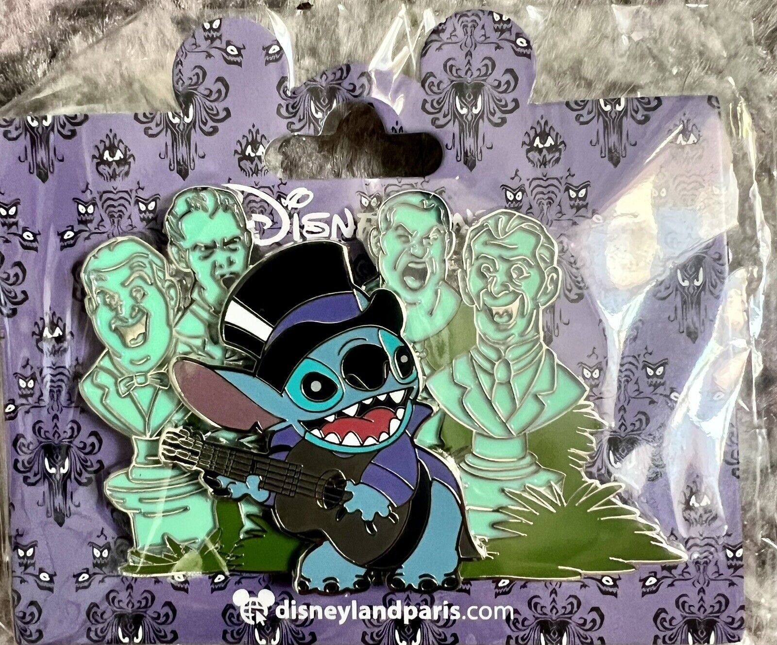 Stitch Haunted Mansion Pin.  Phantom Manor Collectors Disney Pin. DLP Paris. New