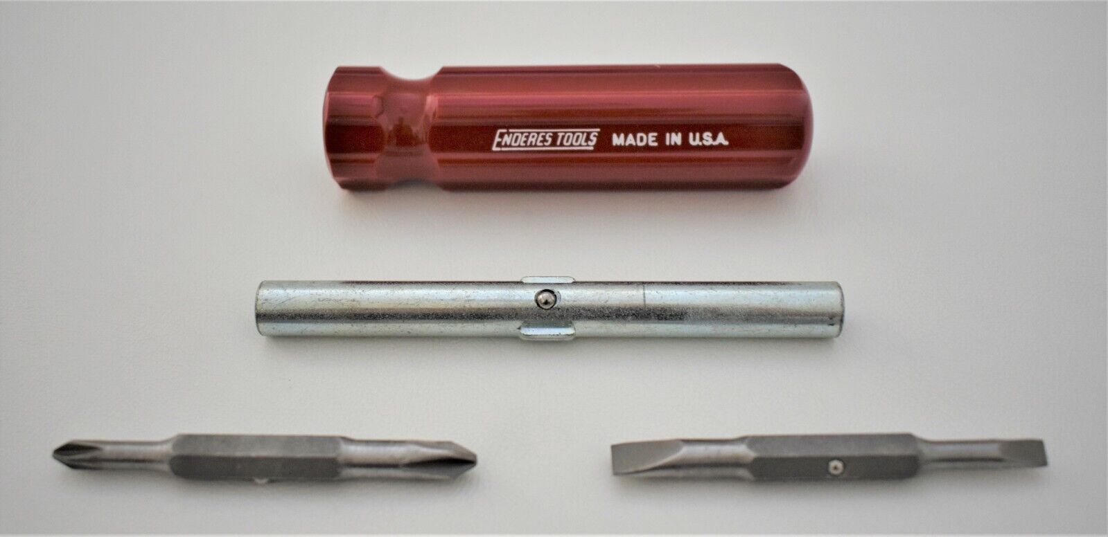 NEW Enderes Tool 8in Screwdriver 4 in 1 USA Phillips Slotted Multi Bit Driver
