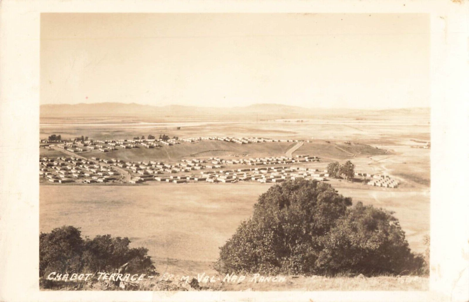 1920s Chabot Terrace Val Nap Ranch White Border Unposted Postcard 5.5\