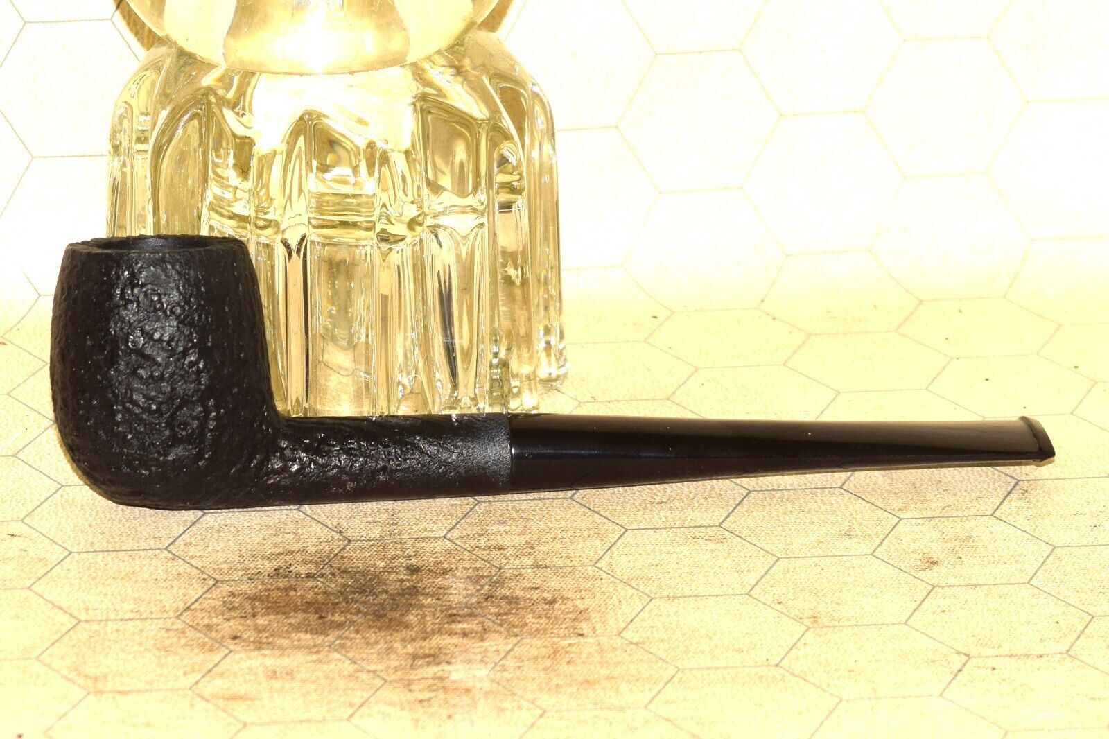 New Unsmoked Small Shag Billiard Shape Tobacco Pipe  #A695