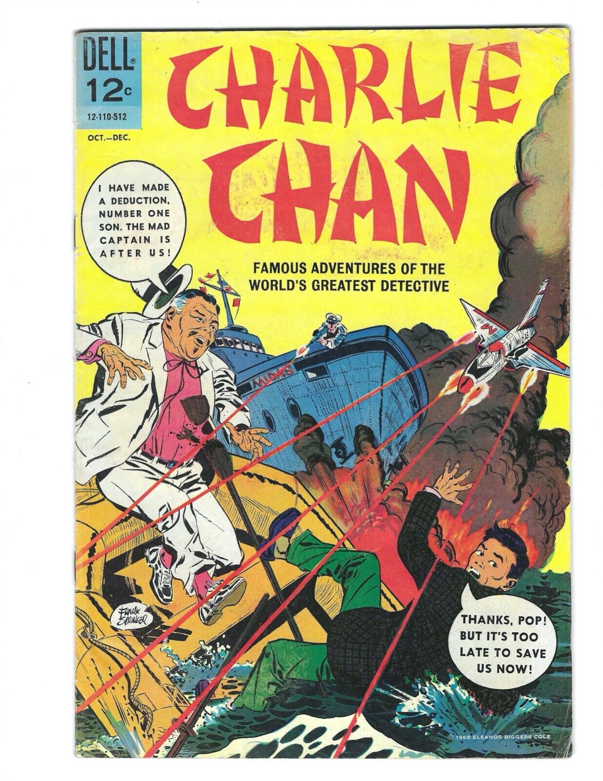 Charlie Chan #1 Dell 1965 FN-  or better  Springer art Combine Shipping