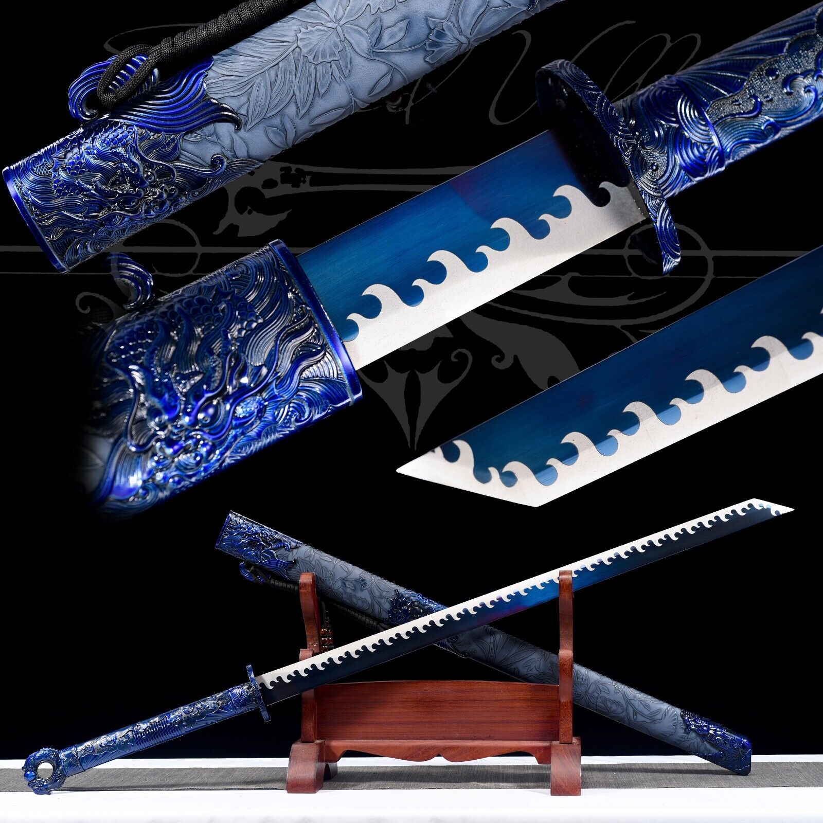 Handmade Sword/Manganese Steel/Collectible/Sharpened/High-Quality/Real Katana