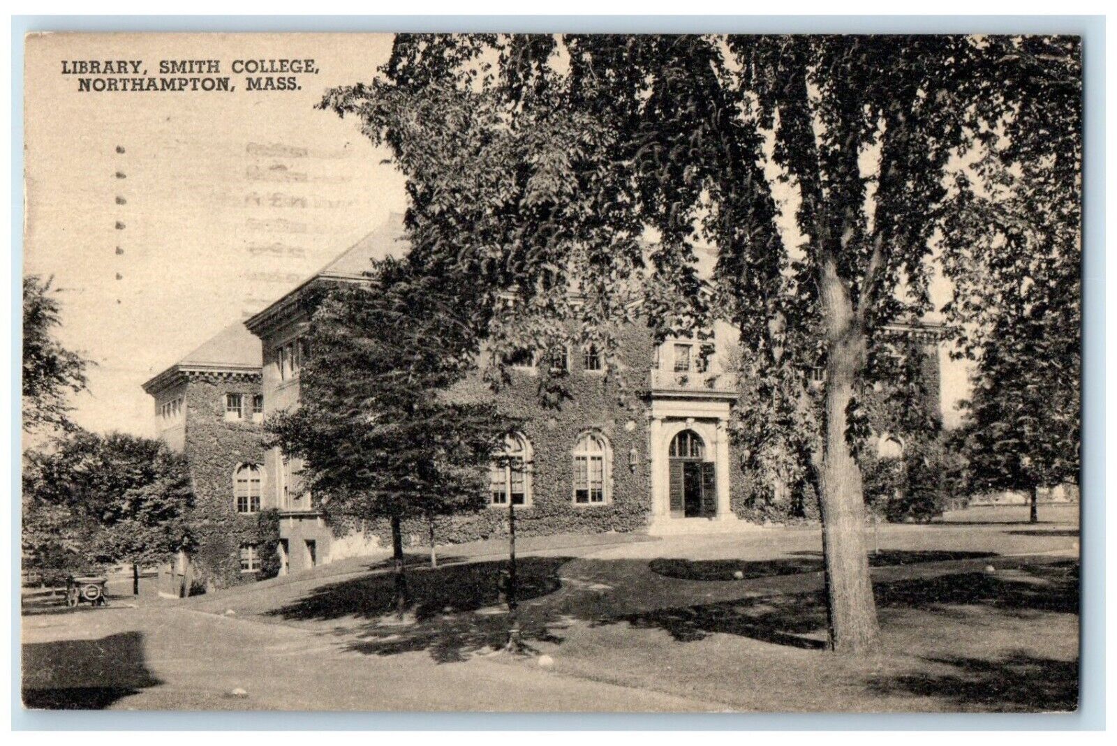 1939 Exterior View Library Smith College Northampton Massachusetts MA Postcard