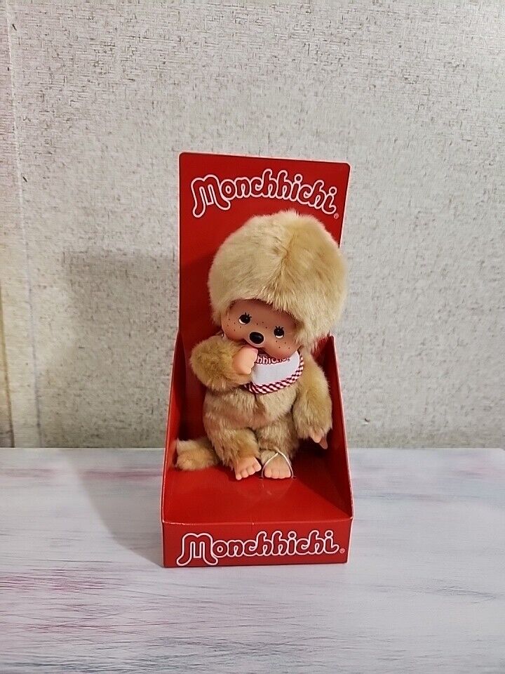 Monchhichi Beige Boy Plush Toy 2020 New In Box