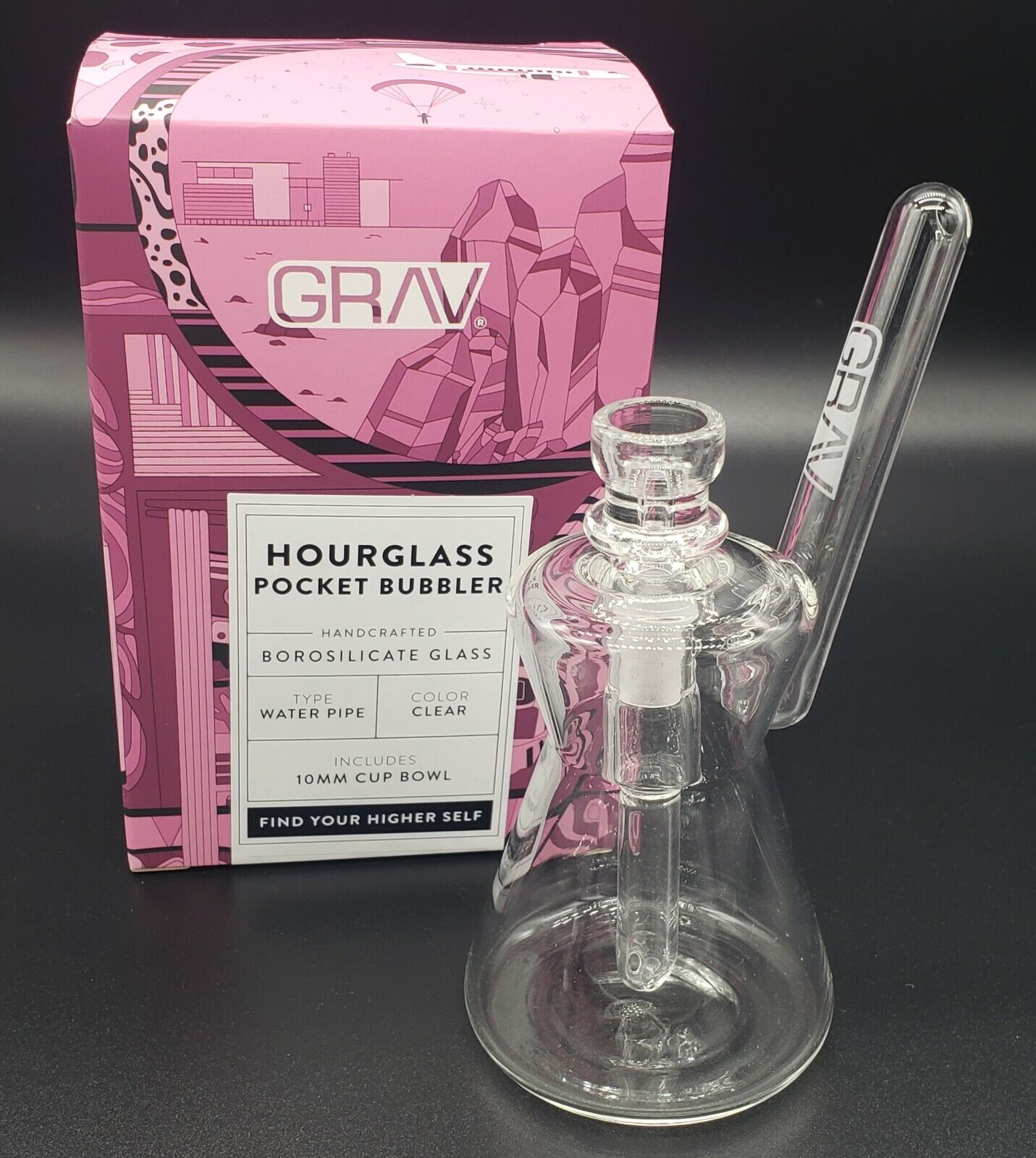 GRAV 10mm Hourglass Pocket Bubbler 