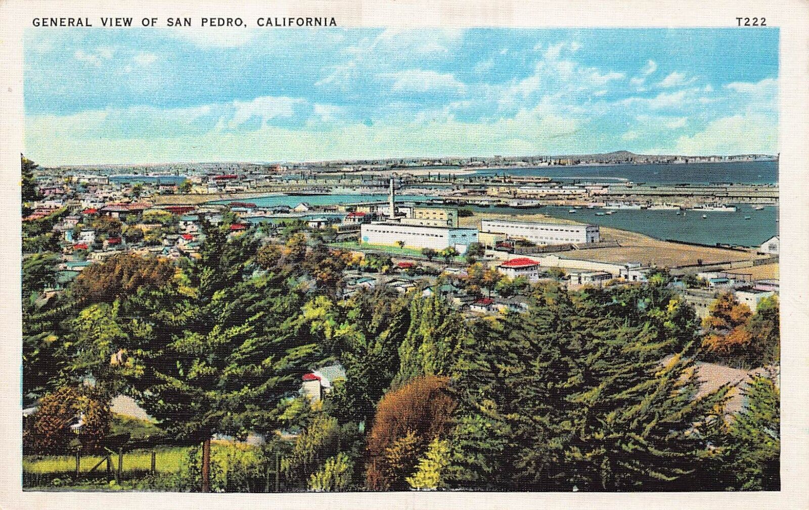 San Pedro CA California Navy Military Army Base Fort MacArthur Vtg Postcard S2