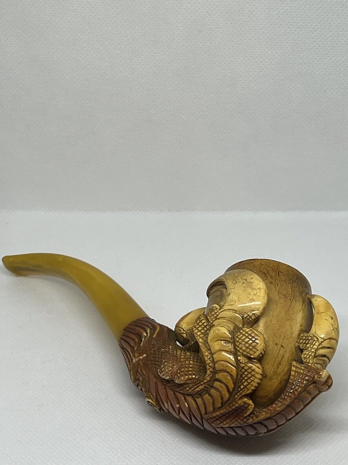 Vintage CAO Meerschaum Eagle Talon Dragon Claw Tobacco Pipe