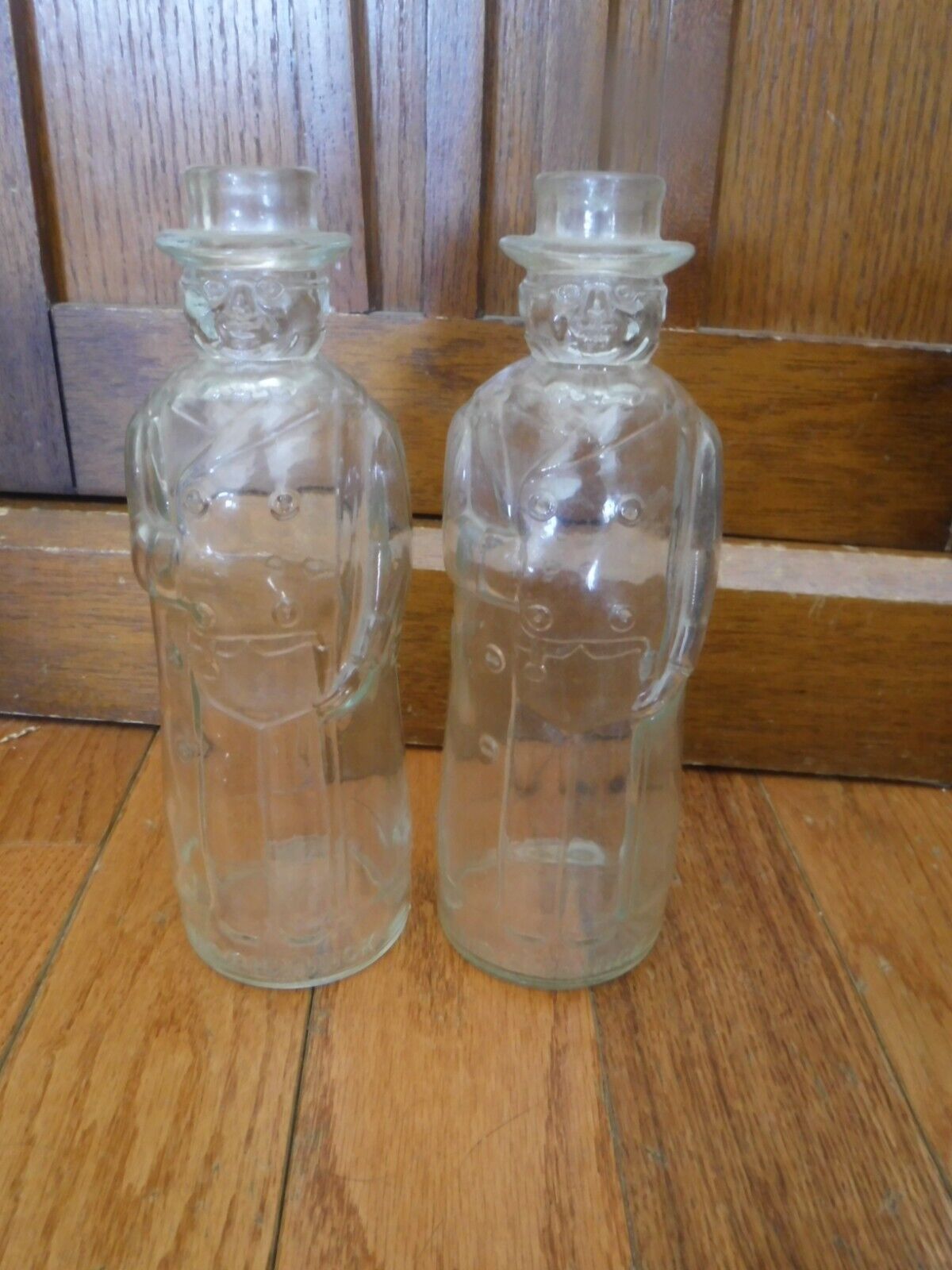2 Vintage Mr pickwick bottles