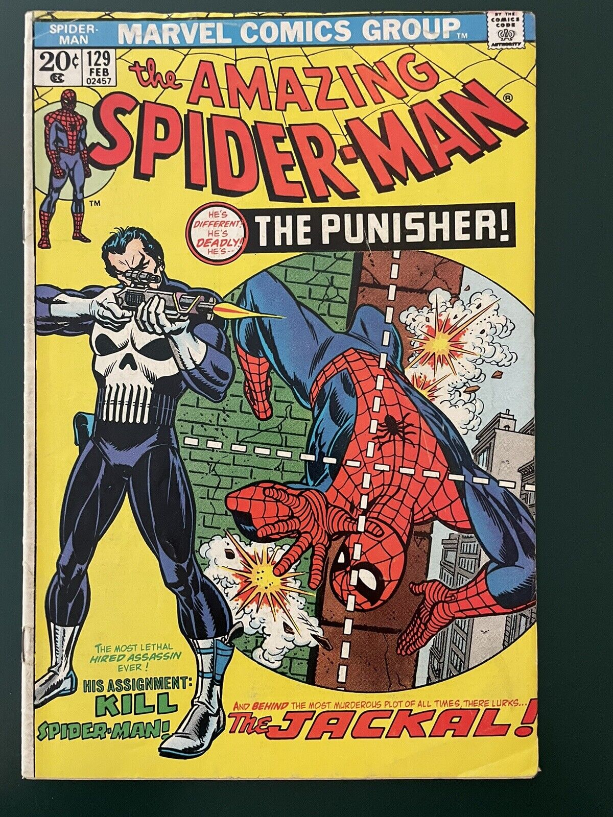 The Amazing Spider-Man #129 1974 First App of The Punisher Nice Never Pressed