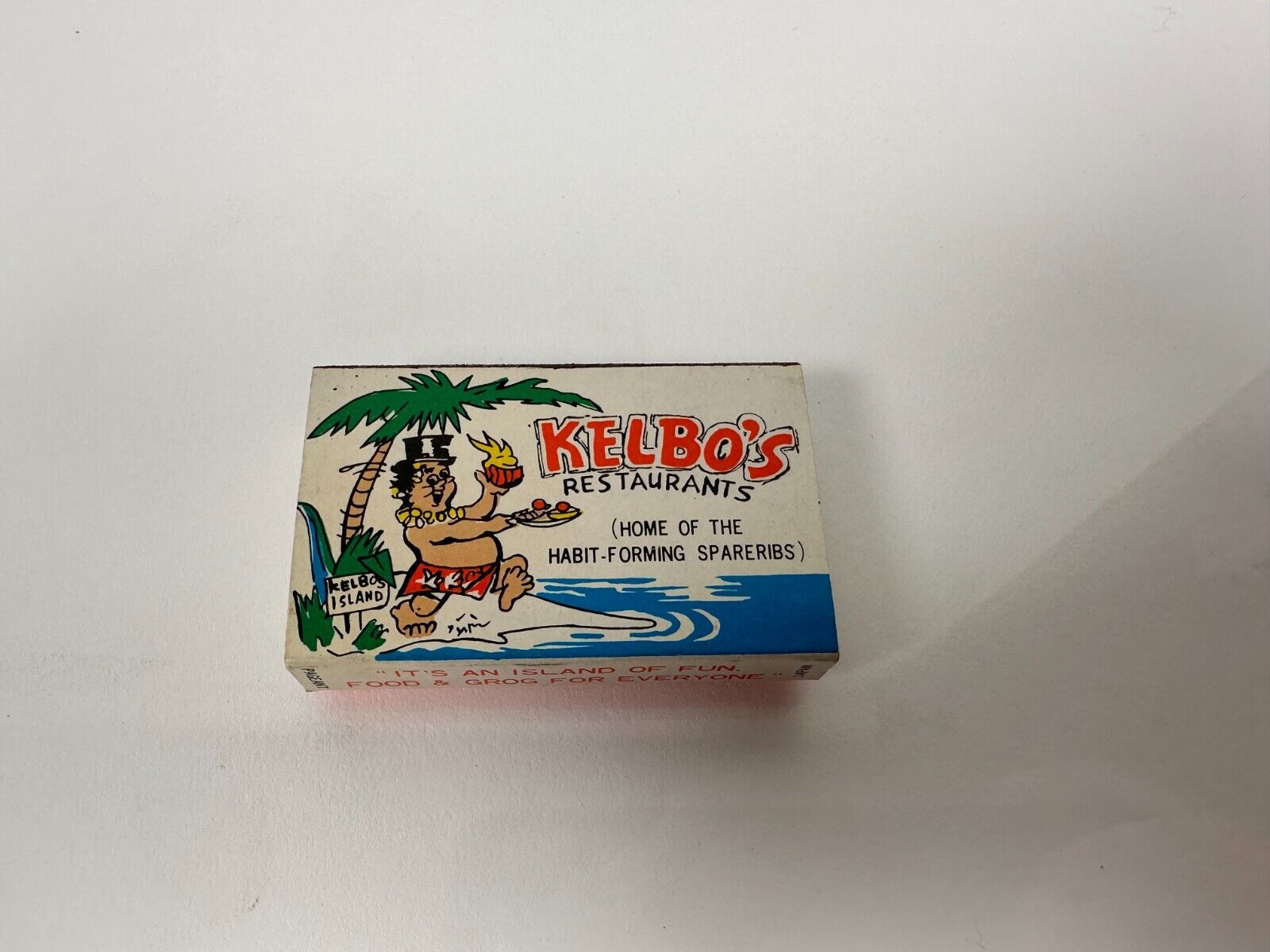 Vintage Rare Matchbox: “Kelbo’s Resturants\