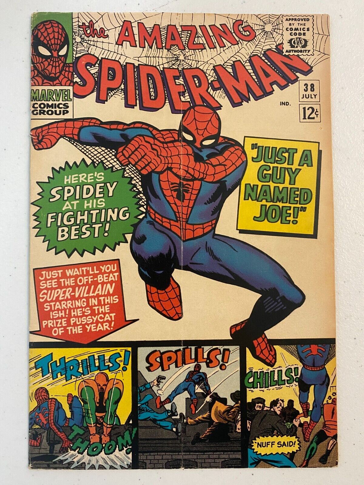 Amazing Spider-Man #38 (1966) Marvel FINAL DITKO ISSUE/2ND MARY JANE CAMEO VG-