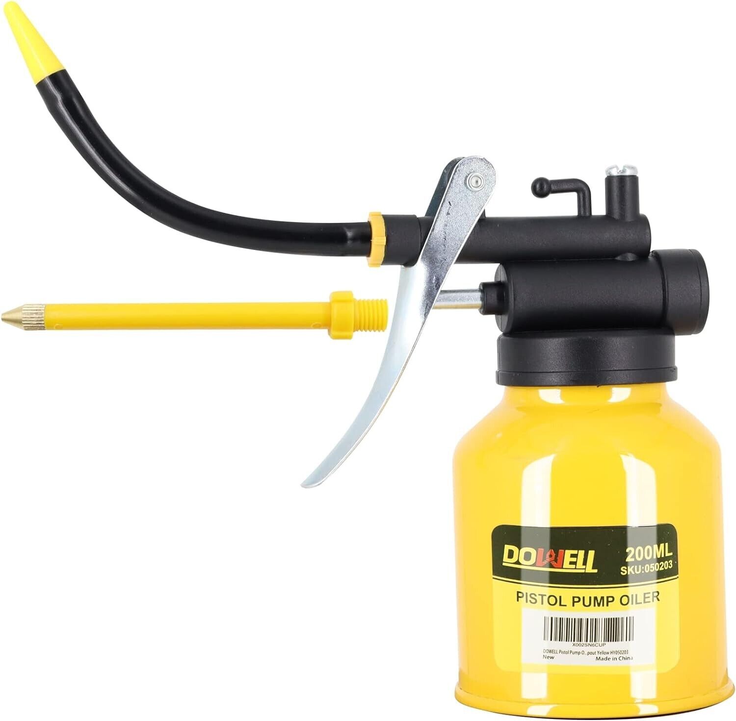 Â Pump Oiler Metal Oil Can Lubrication Oil GunStright Flexible Spout200ml