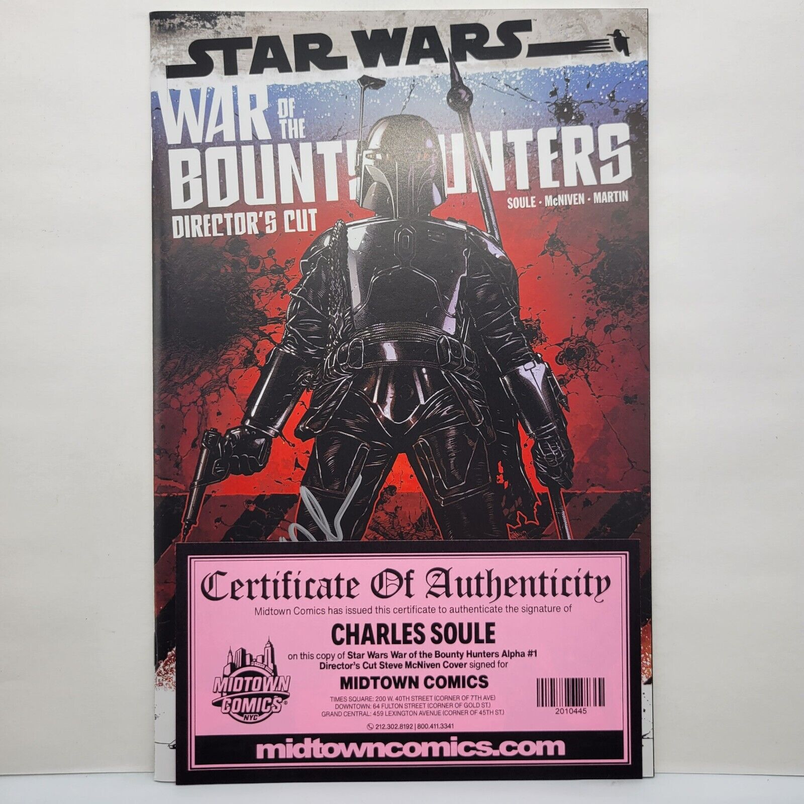 Star Wars Of The Bounty Hunters Alpha Directors Cut 1 Signed by Charles Soule