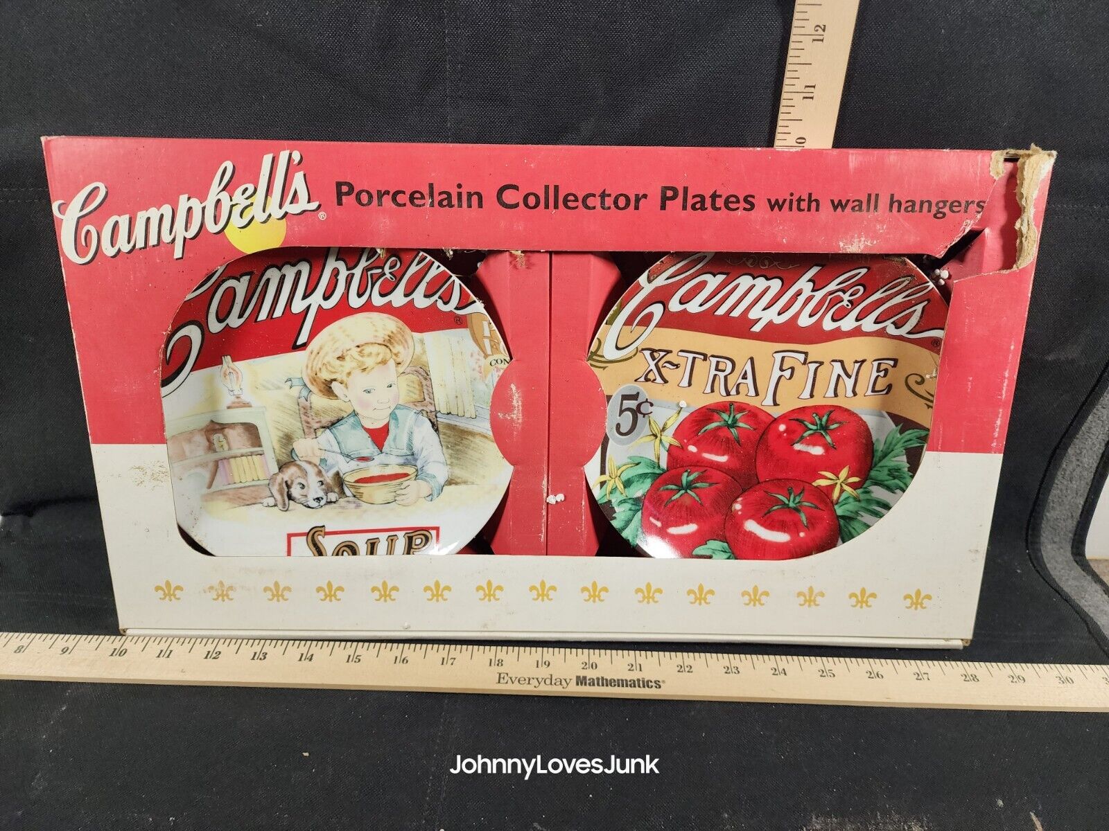 2 Campbell's Soup Porcelain COLLECTOR PLATES New In Box Never Opened 
