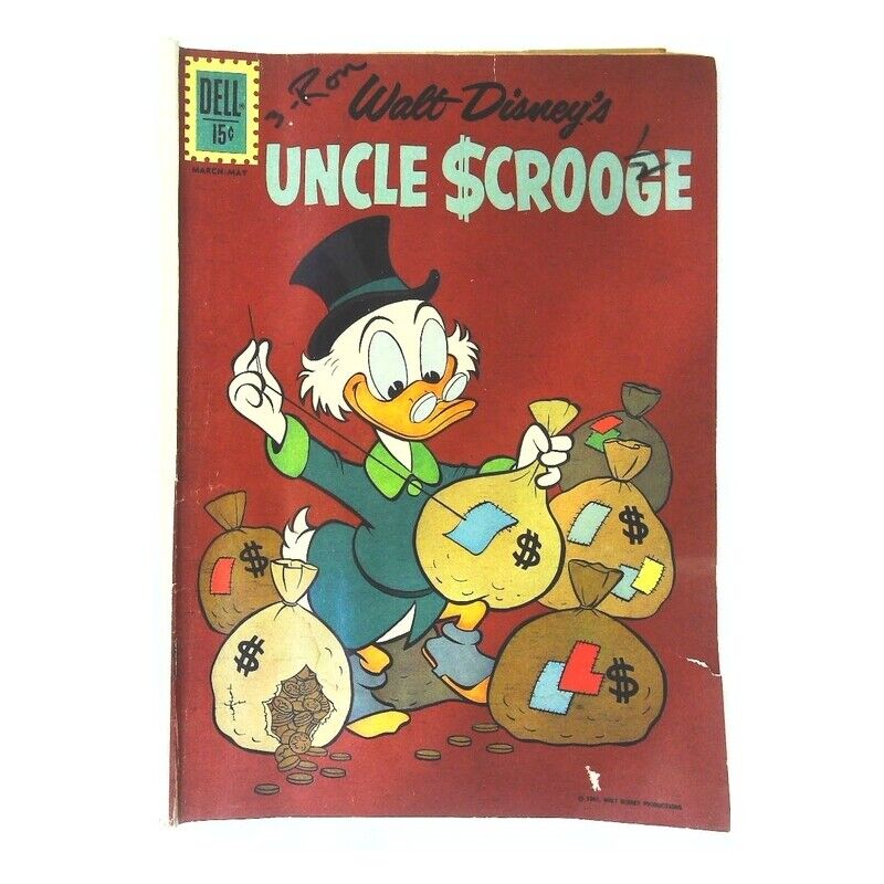 Uncle Scrooge (1953 series) #37 in Very Good condition. Dell comics [m{