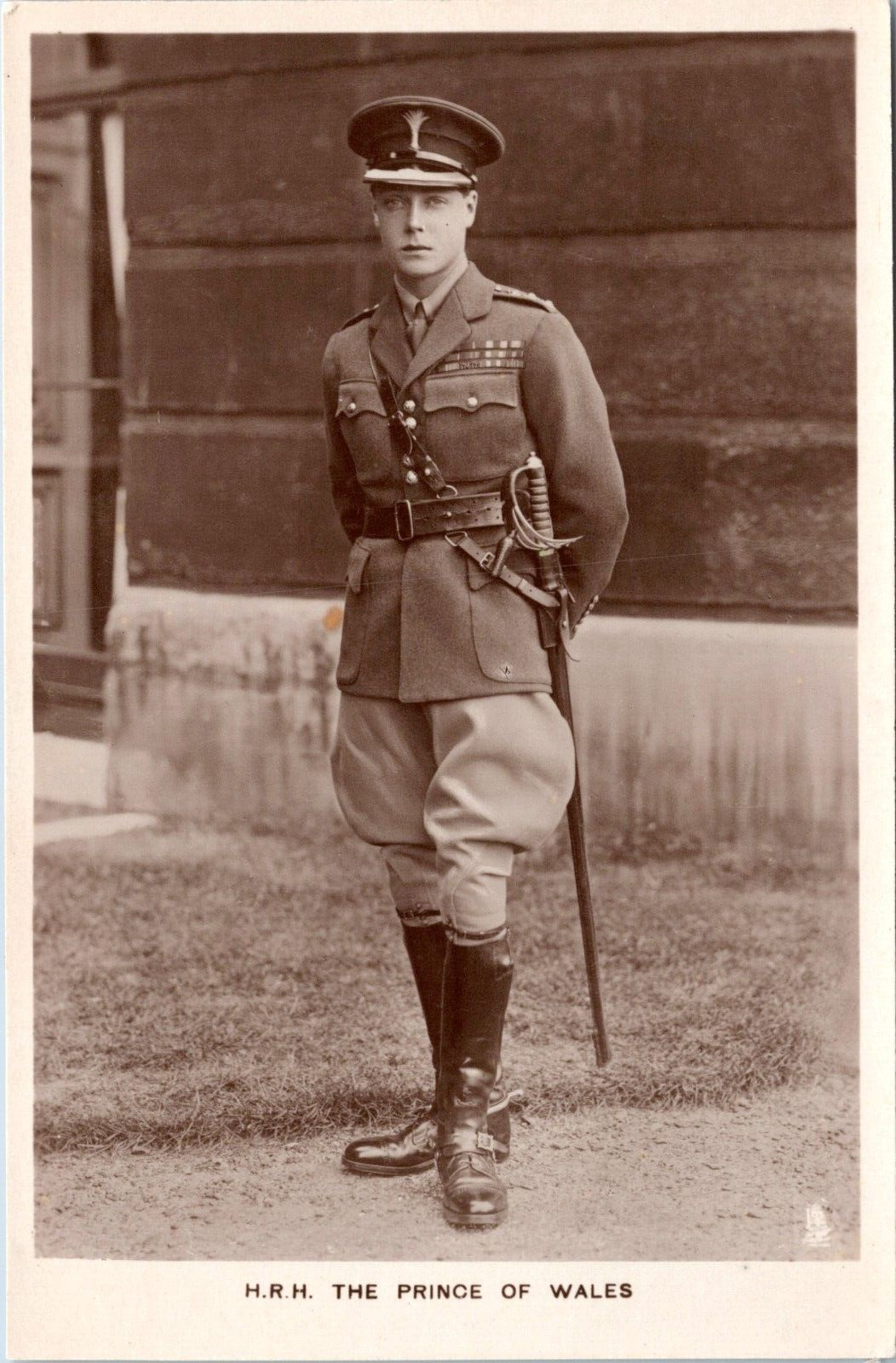RPPC Edward, Prince of Wales - Tuck Real Photo Postcard - Standing in Uniform