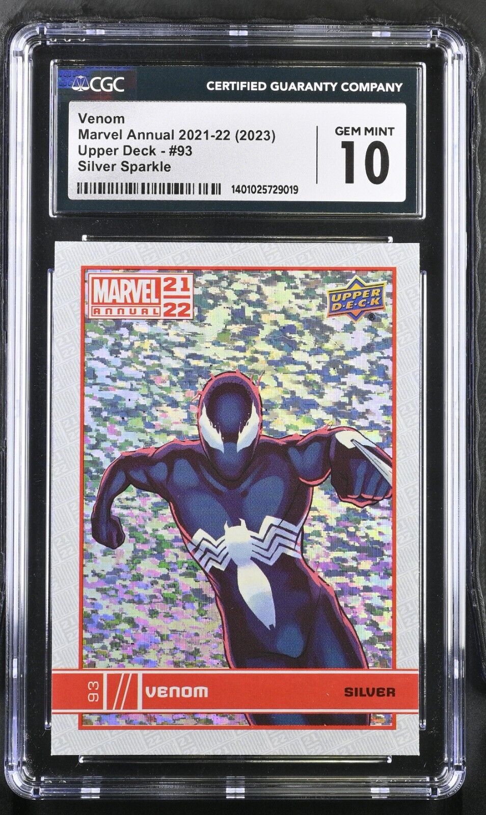 2021-22 Marvel Annual Venom 93 Silver Sparkle CGC Gem Mint 10