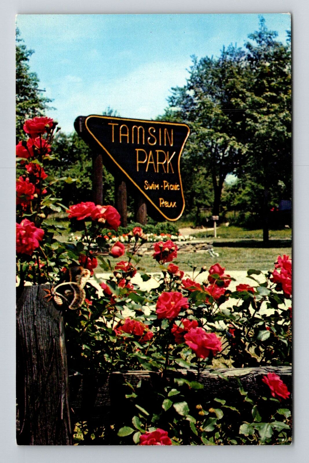 Peninsula, OH-Ohio, Entrance Tamsin Park, Campground Antique, Vintage Postcard