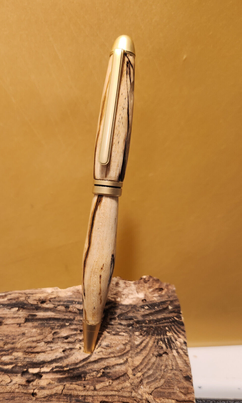 Handmade Wooden Twist Pens  Spalted Beech Wood
