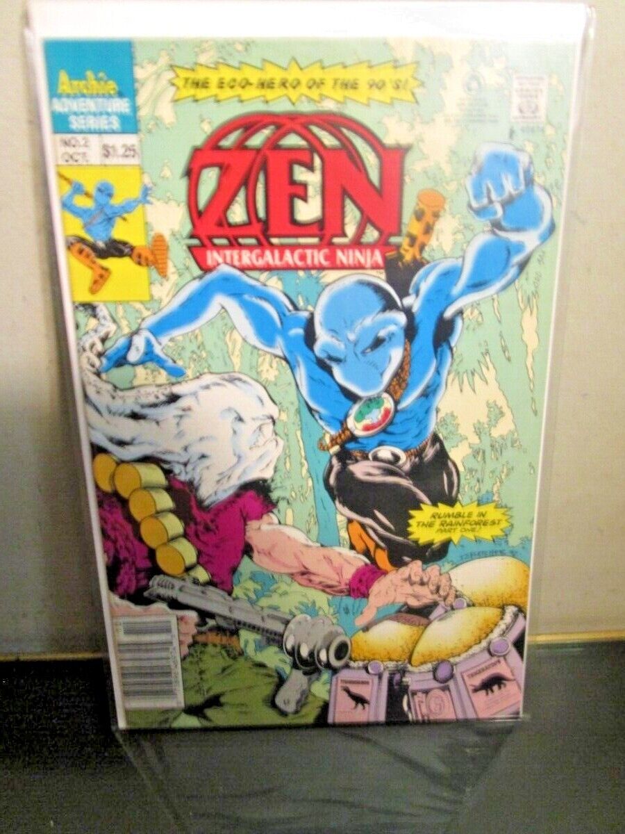 Zen Intergalactic Ninja #2 (Archie 1992) Newsstand Variant BAGGED BOARDED