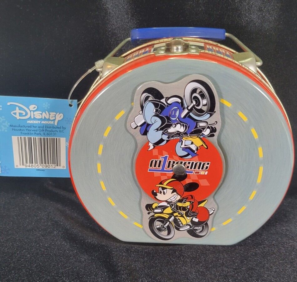 Disney Mickey Mouse Interacting Spinning Top Lunchbox Tin